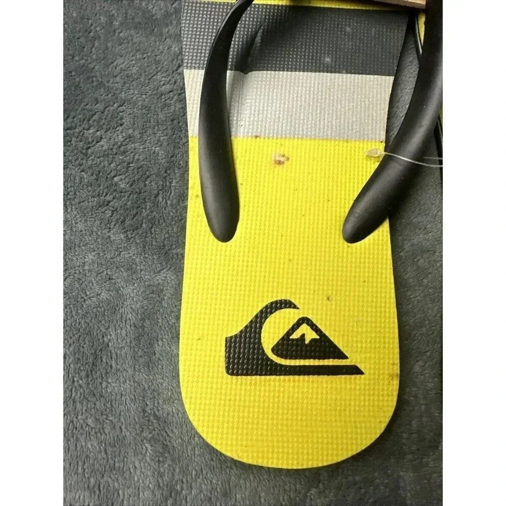Quiksilver Men’s Molokai Sunset Flip Flop Black Sandals Size 12